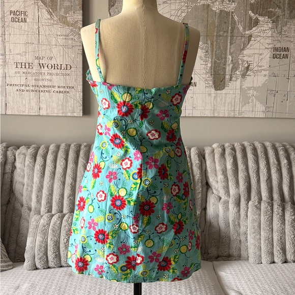 Floral Blue Sundress kids size 7 - Picture 2 of 5